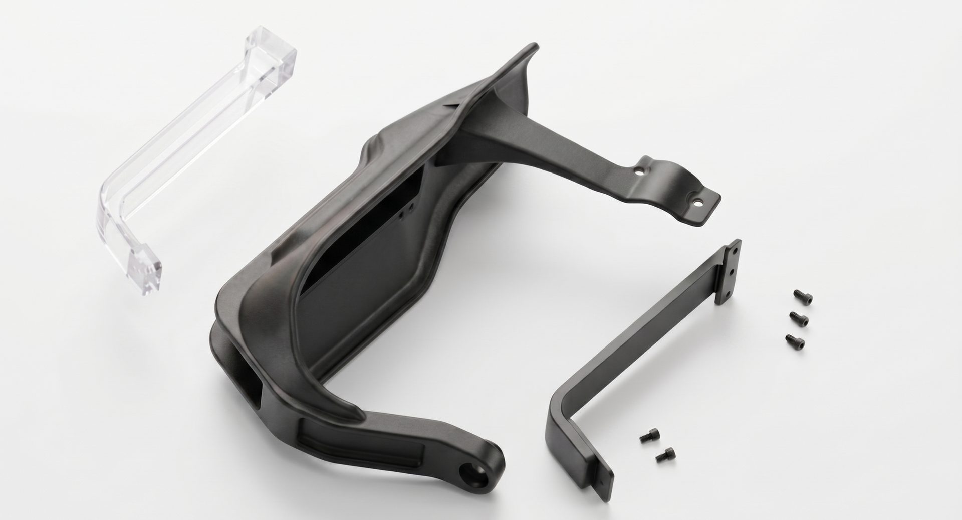 Exploded view render of the intelligent handguard