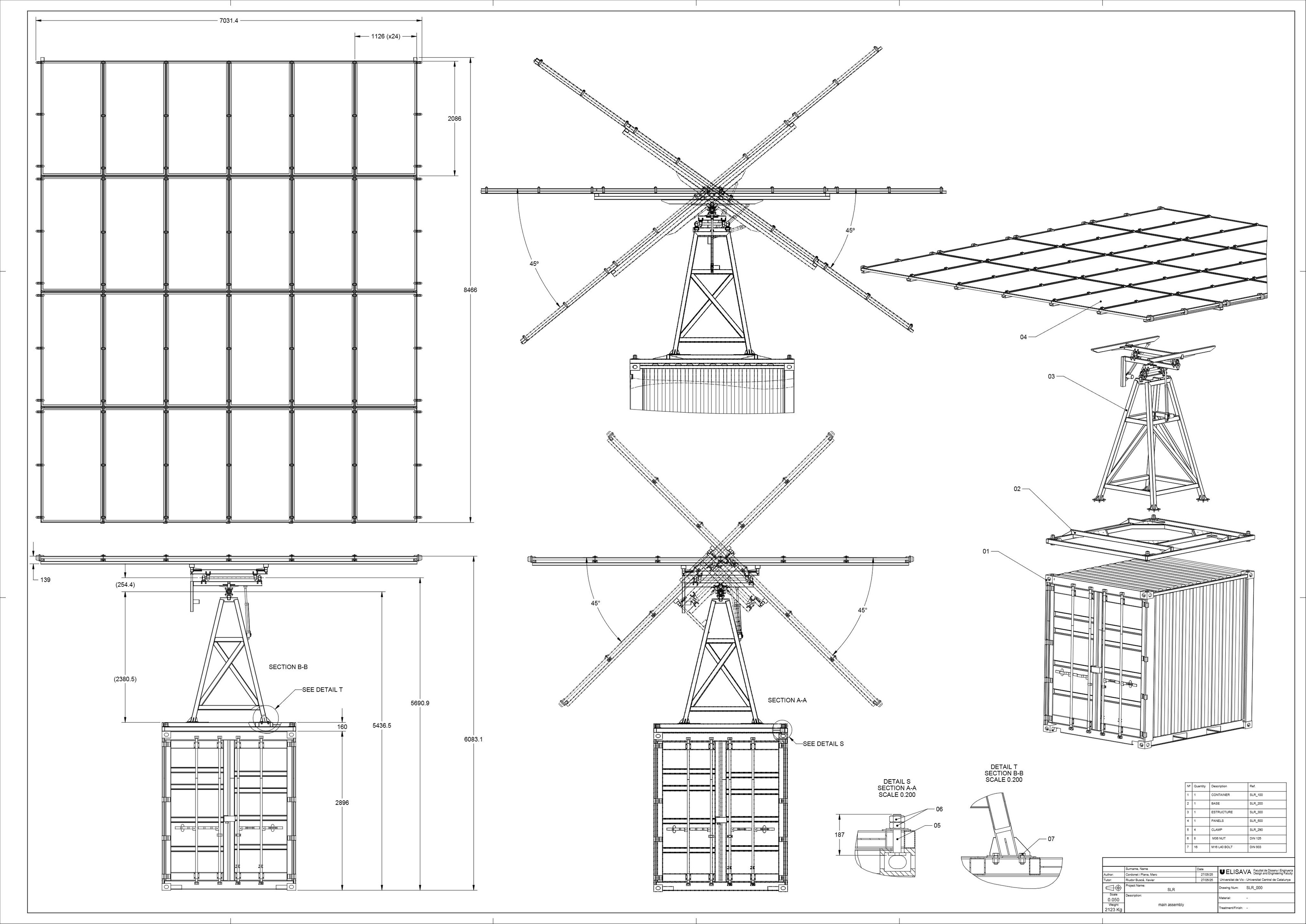 General arrangement drawing of the Atom H2 tracking station