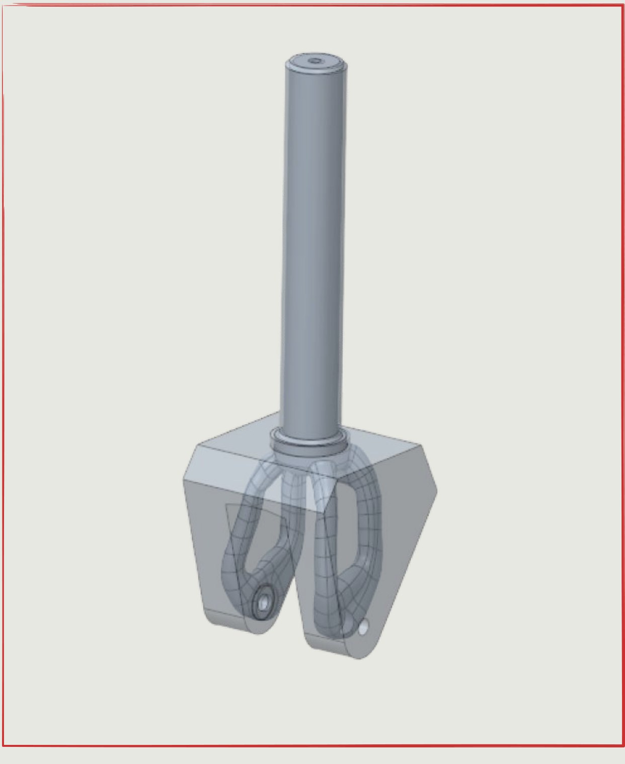 Methodology step: load conditions, fork