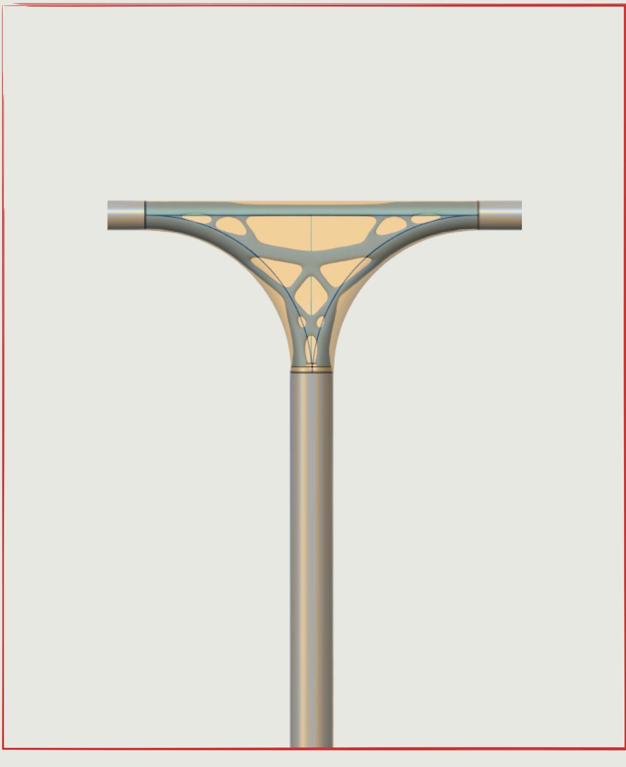 Methodology step: load conditions, handlebar