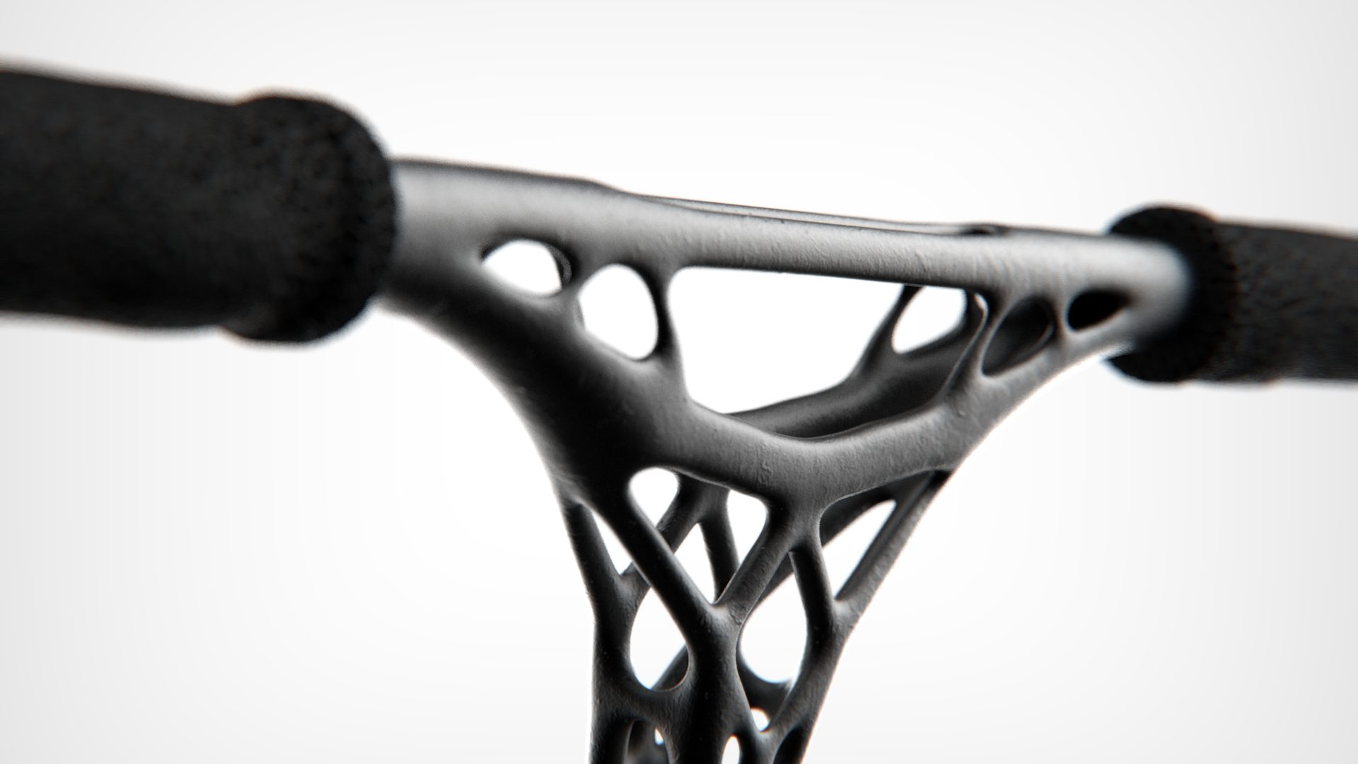 The handlebar seen head-on